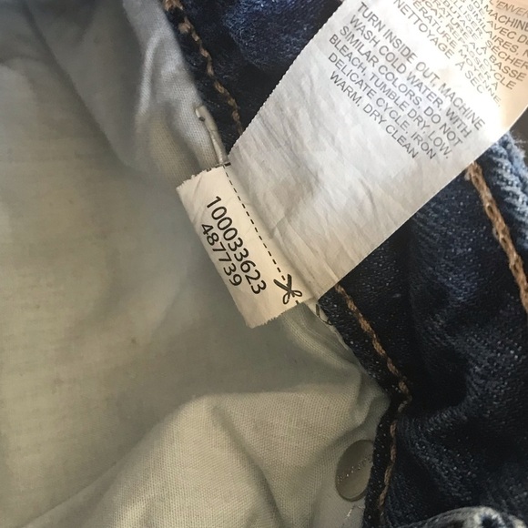 Garage Blue Raw Hem Distressed Jean Denim Shorts Juniors Size 1 - Picture 10 of 11